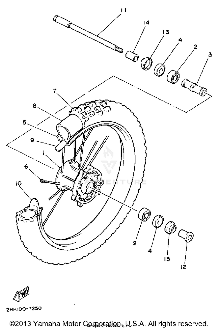 Front Wheel Schematic