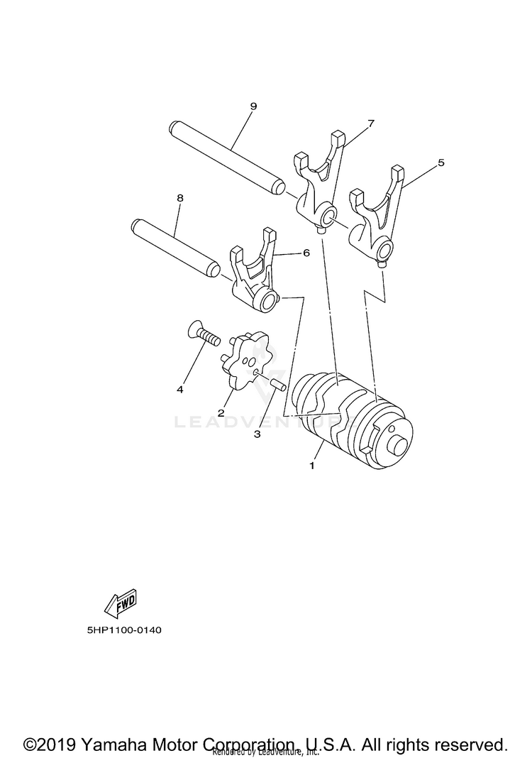 Shift Cam Fork Schematic