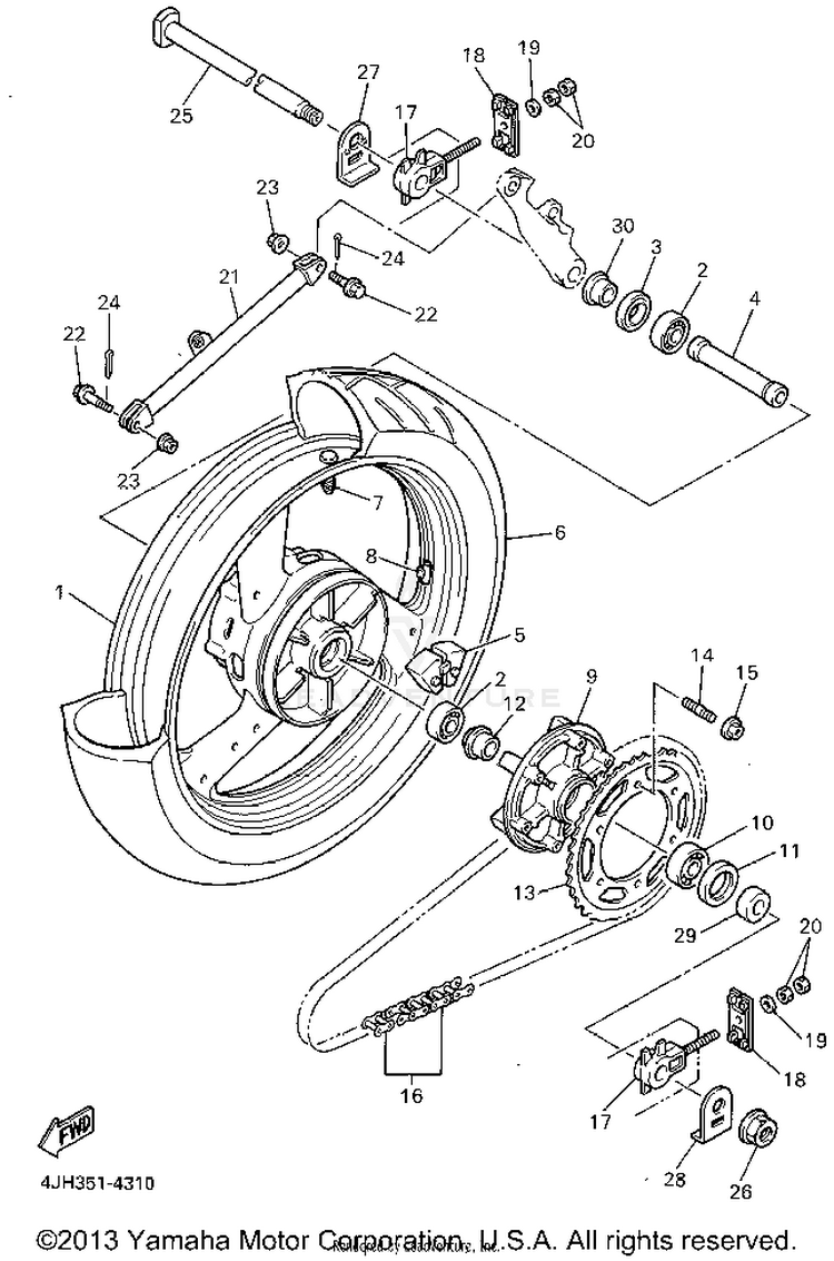 Rear Wheel Schematic