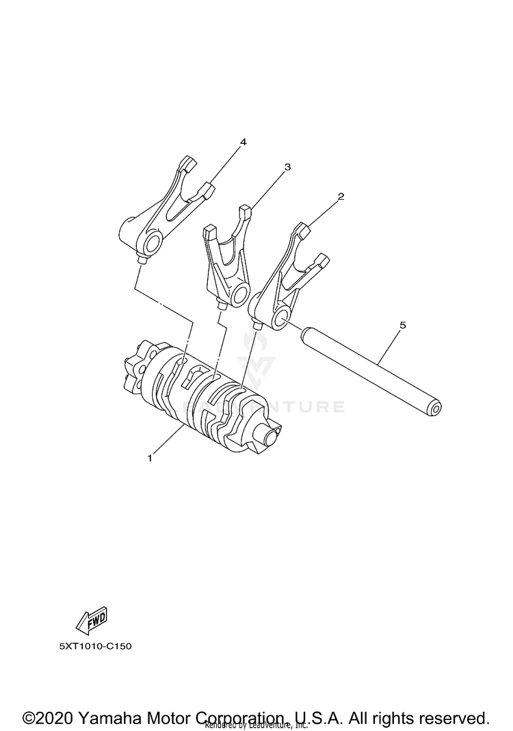 Shift Cam Fork Schematic