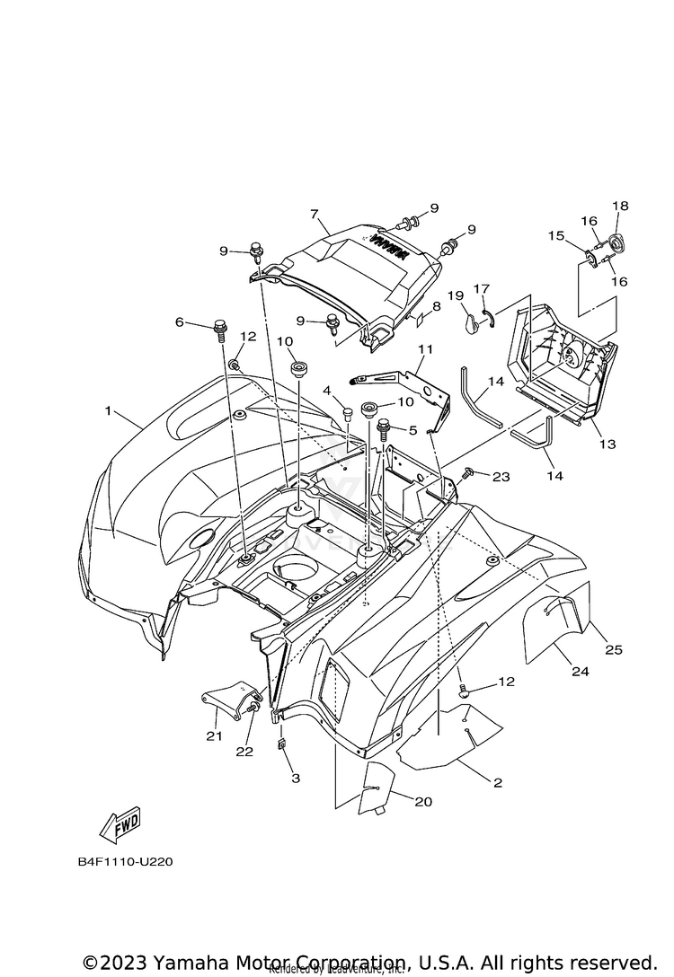 Rear Fender Schematic