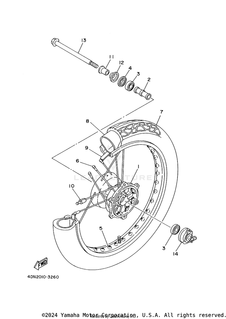 Front Wheel Schematic