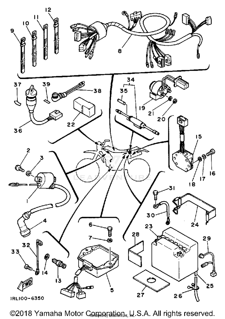 Electrical 1 BIG WHEEL ELEC START - BW200ES - 1986 Schematic