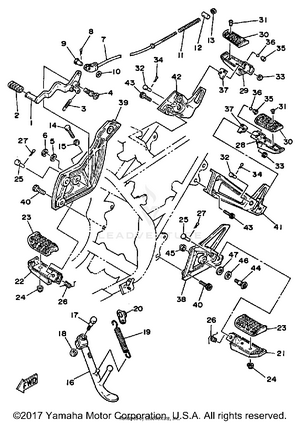 Stand Footrest Schematic