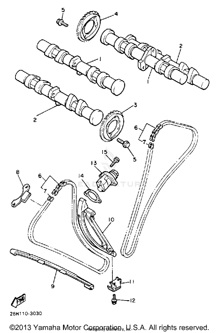 Camshaft Chain Schematic