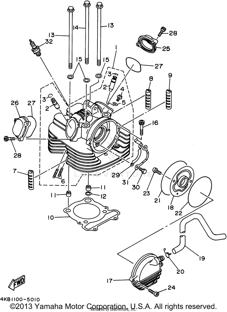 Cylinder Head Schematic