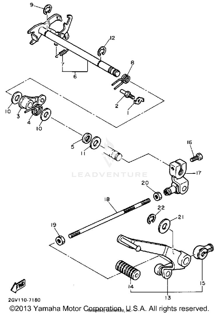 Shift Shaft Schematic