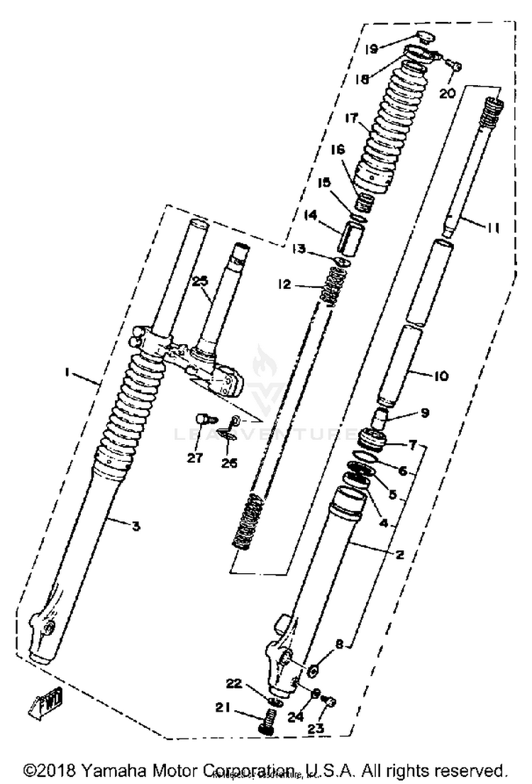 Front Fork Schematic
