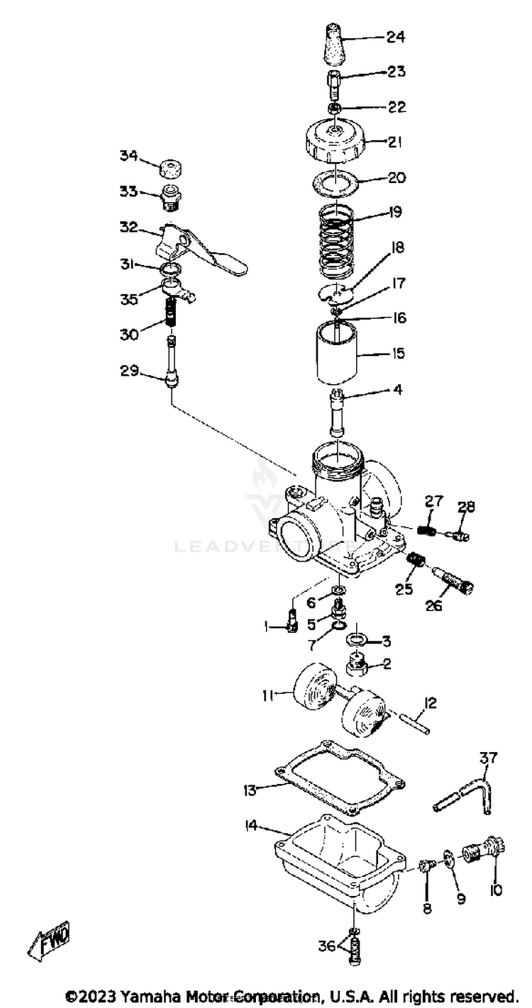Carburetor AT2M - 1972 Schematic
