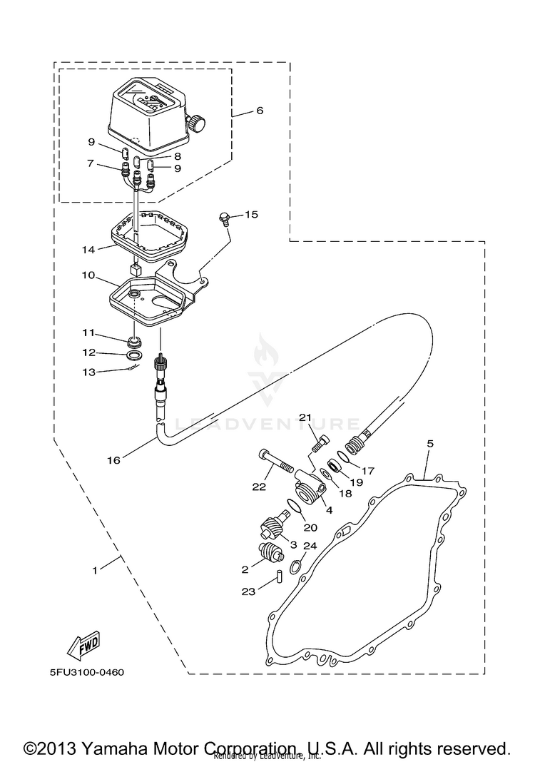 Alternate Meter BIG BEAR 4WD - YFM40FN - 2001 Schematic