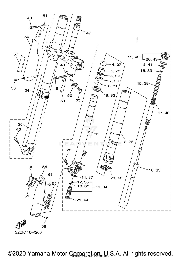 Front Fork Schematic