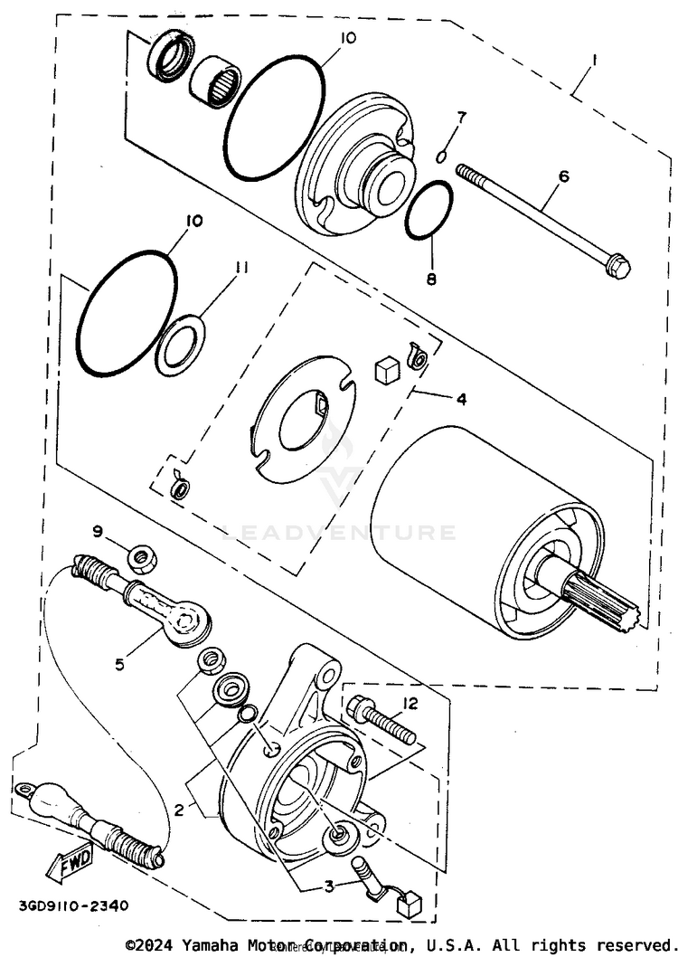 Starting Motor Schematic
