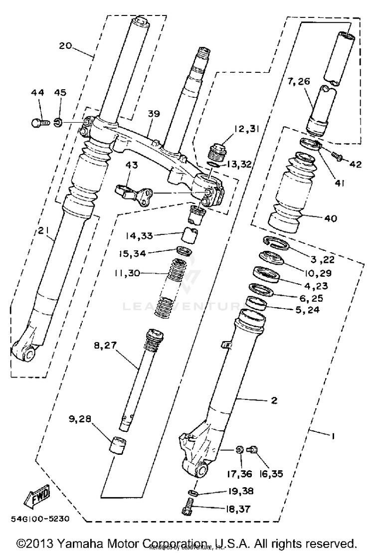 Front Fork Schematic