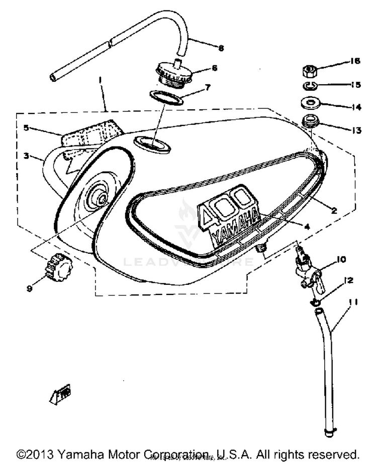 Fuel Tank Yz400c Schematic