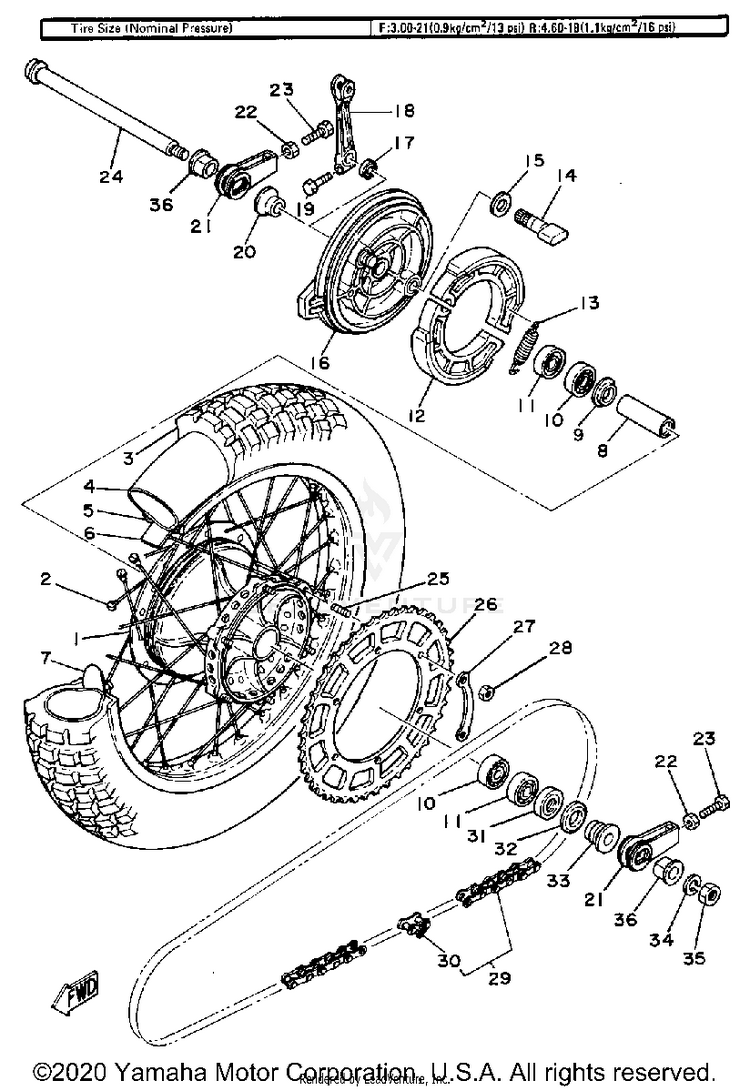 Rear Wheel Schematic