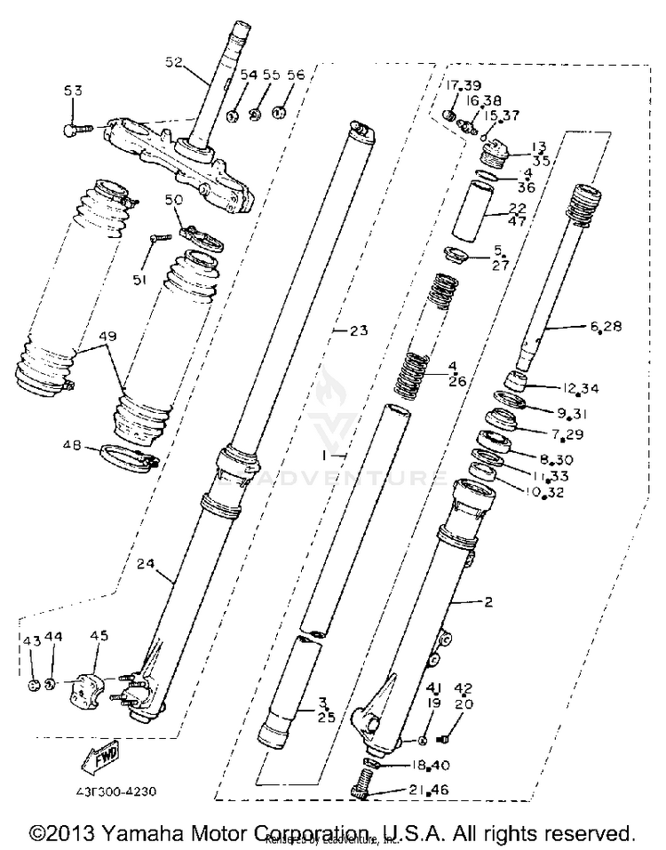 Front Fork Schematic