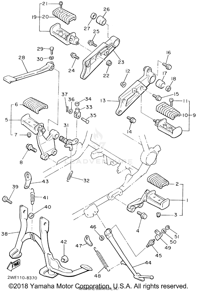 Stand Footrest Schematic