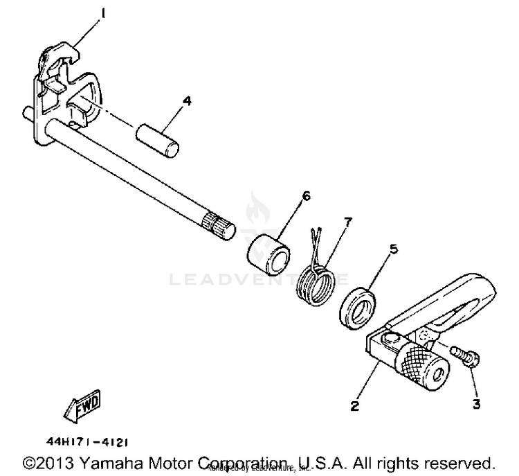Shift Shaft Schematic