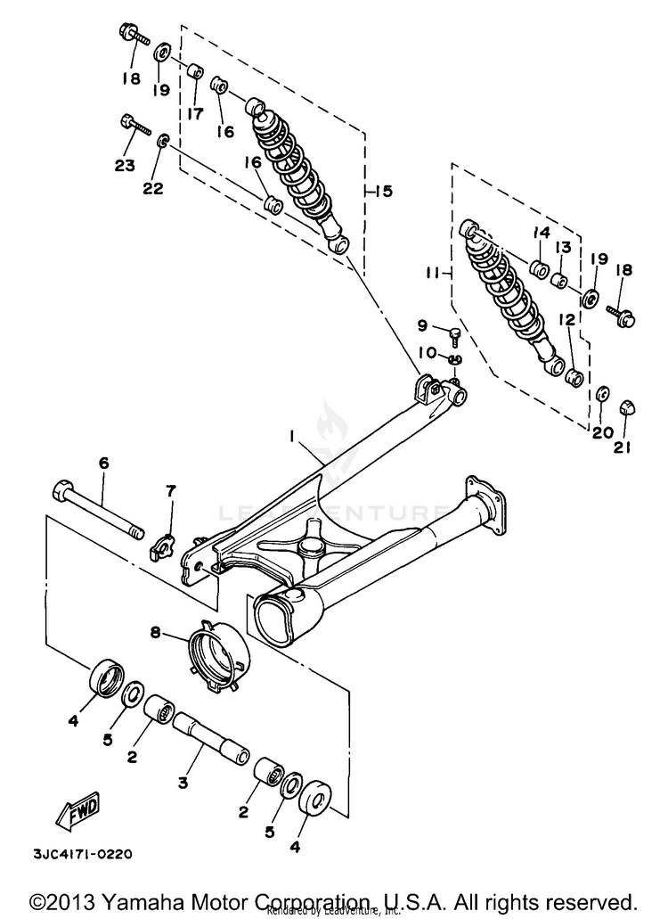 Rear Arm Suspension Schematic