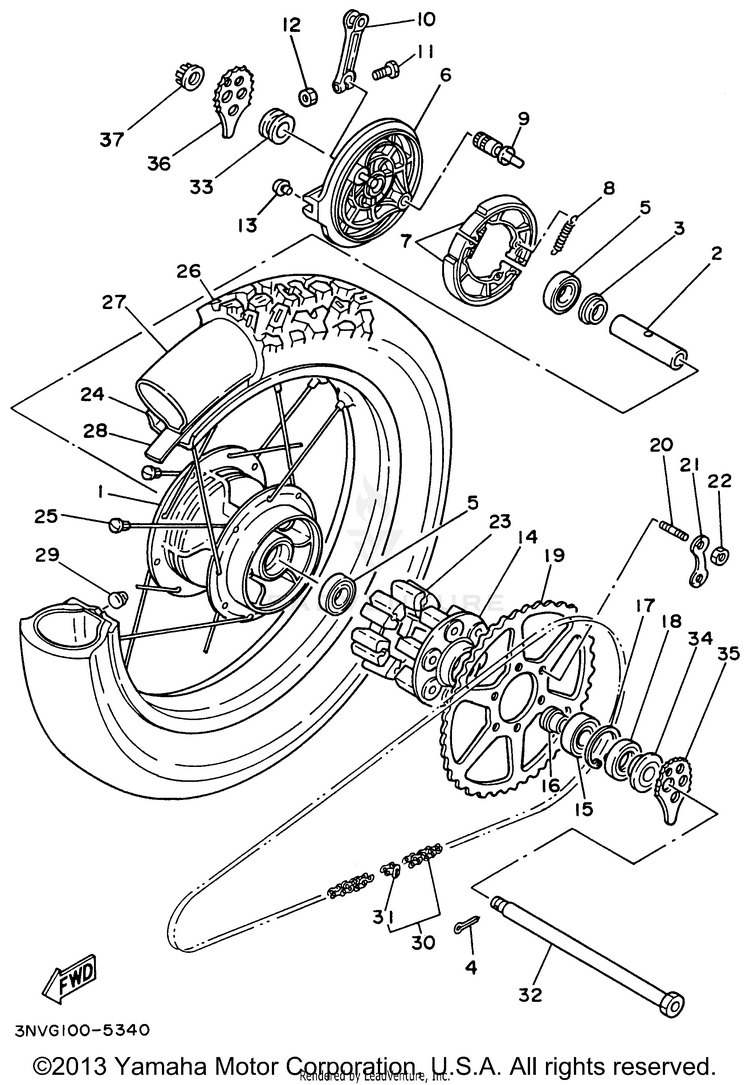 Rear Wheel Schematic