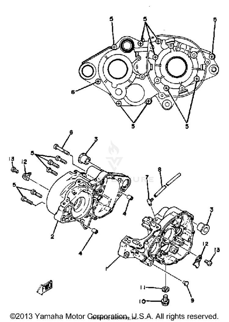 Crankcase Yz125g Schematic