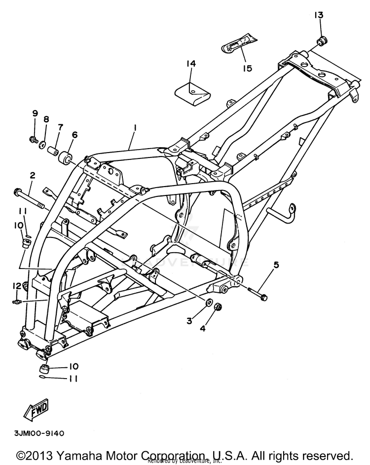 Frame BLASTER - YFS200H - 1996 Schematic