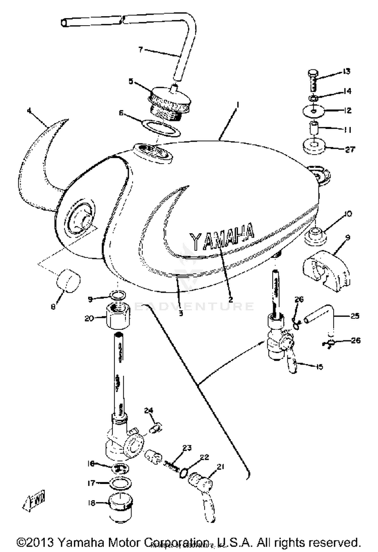Fuel Tank Yz80a Schematic