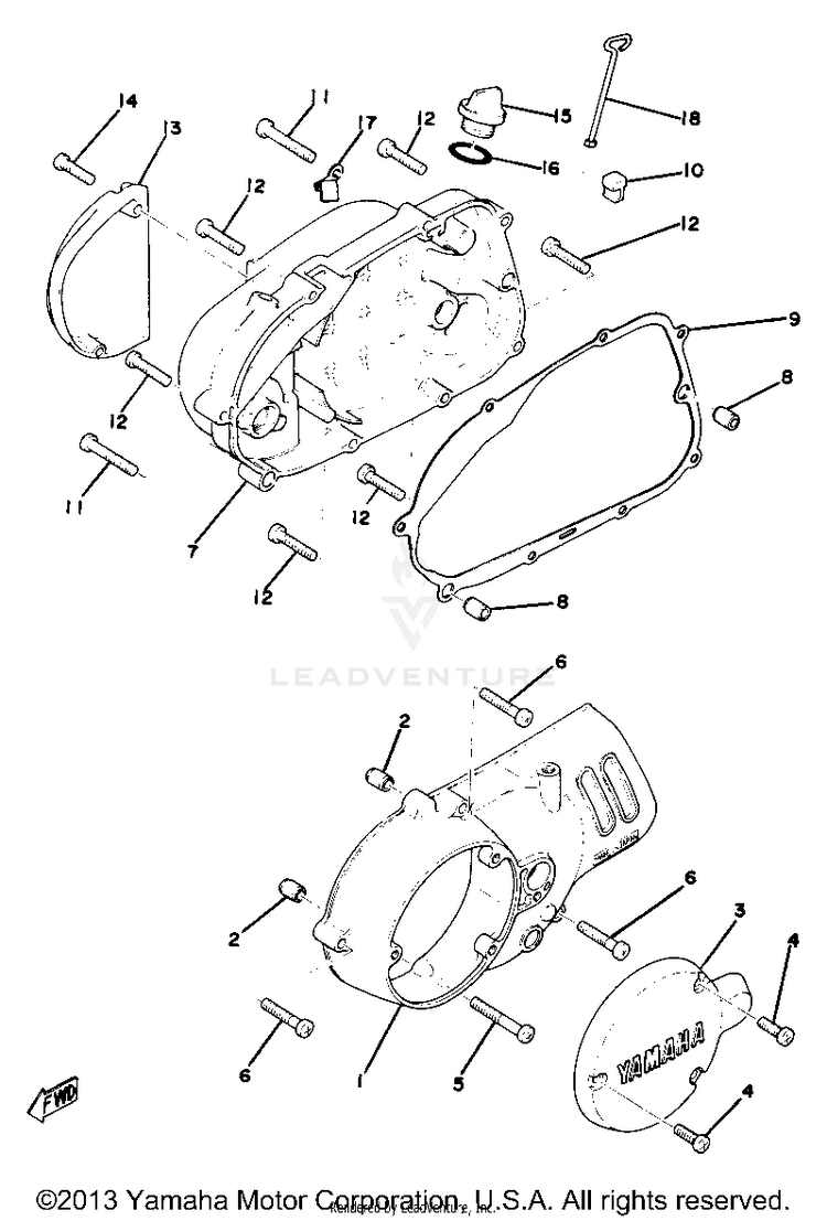 Crankcase Cover Schematic