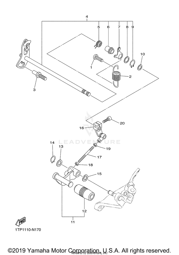 Shift Shaft Schematic