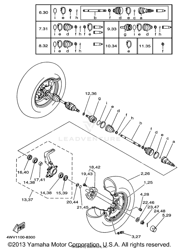 Front Wheel Schematic