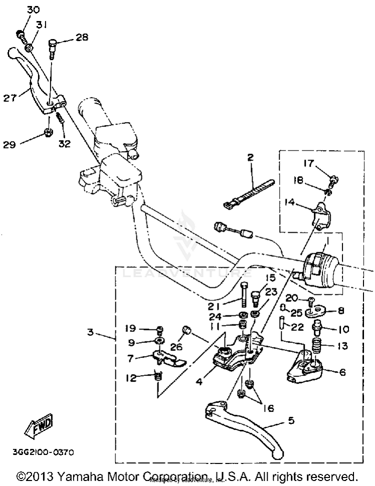 Handle Switch-Lever Schematic