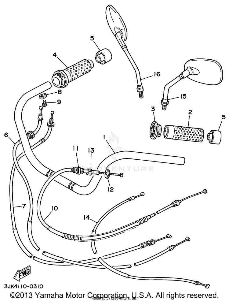 Steering Handle Cable Schematic