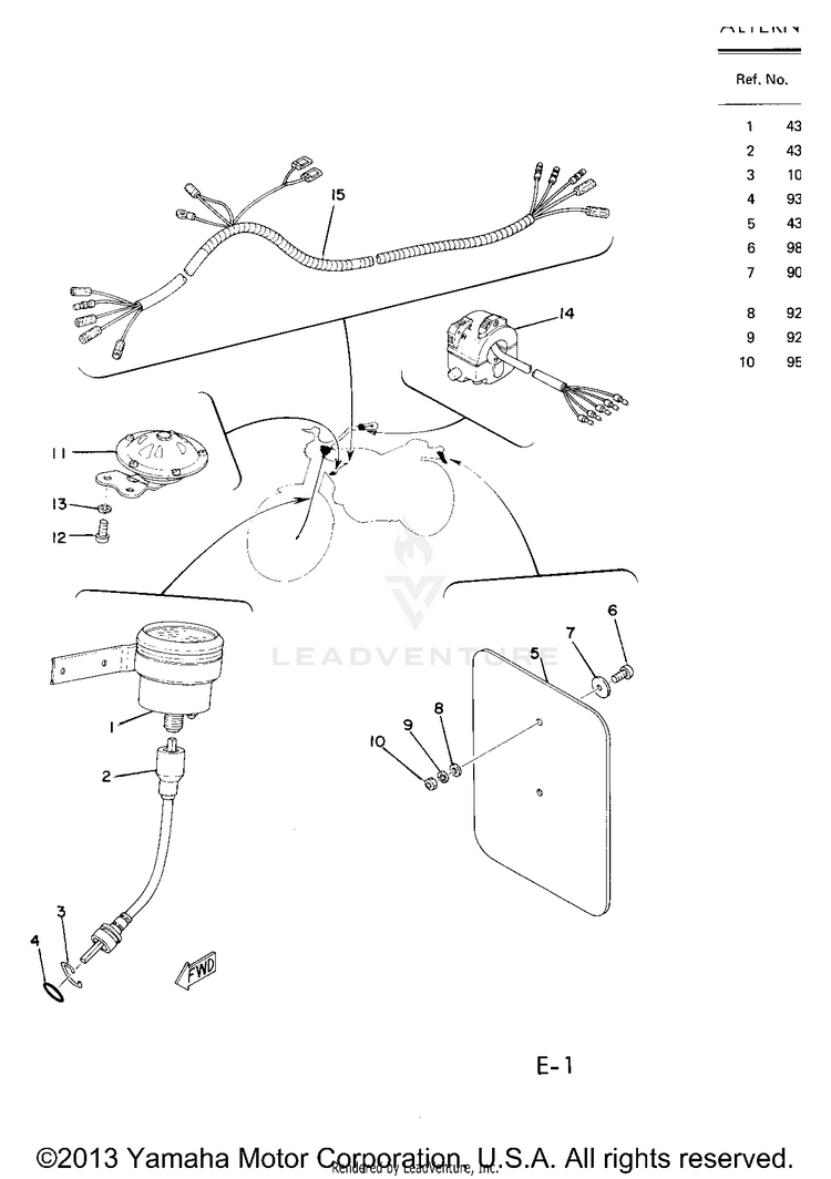 Alternate Parts Schematic