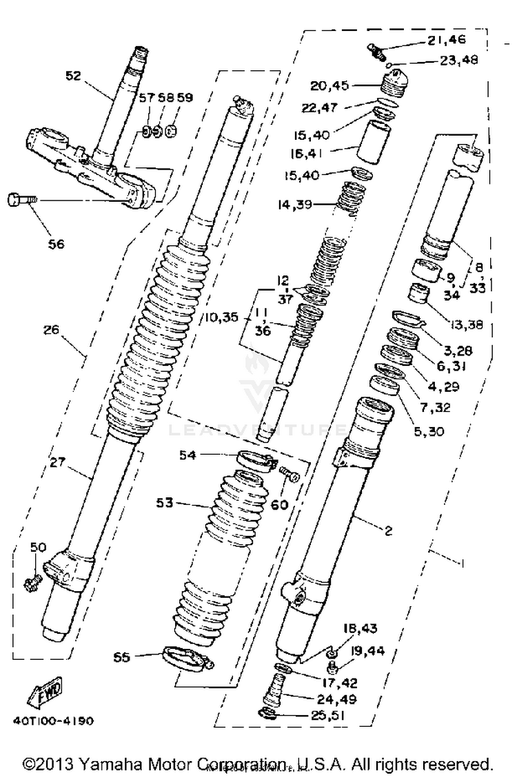 Front Fork Schematic