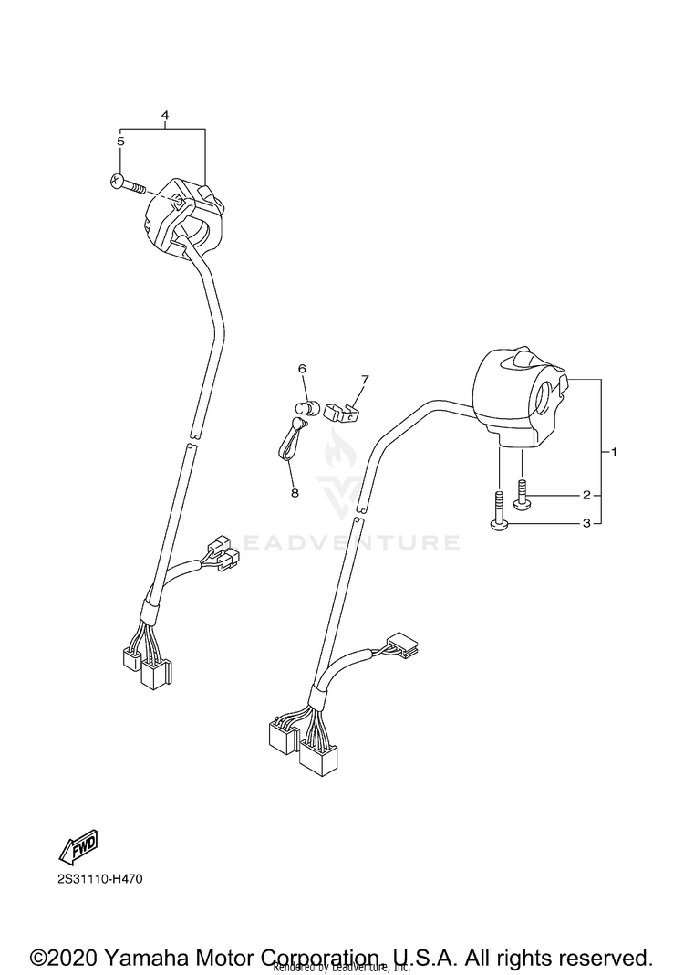 Handle Switch & Lever Schematic