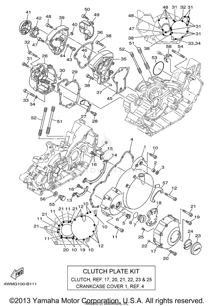 Crankcase Cover 1 Schematic