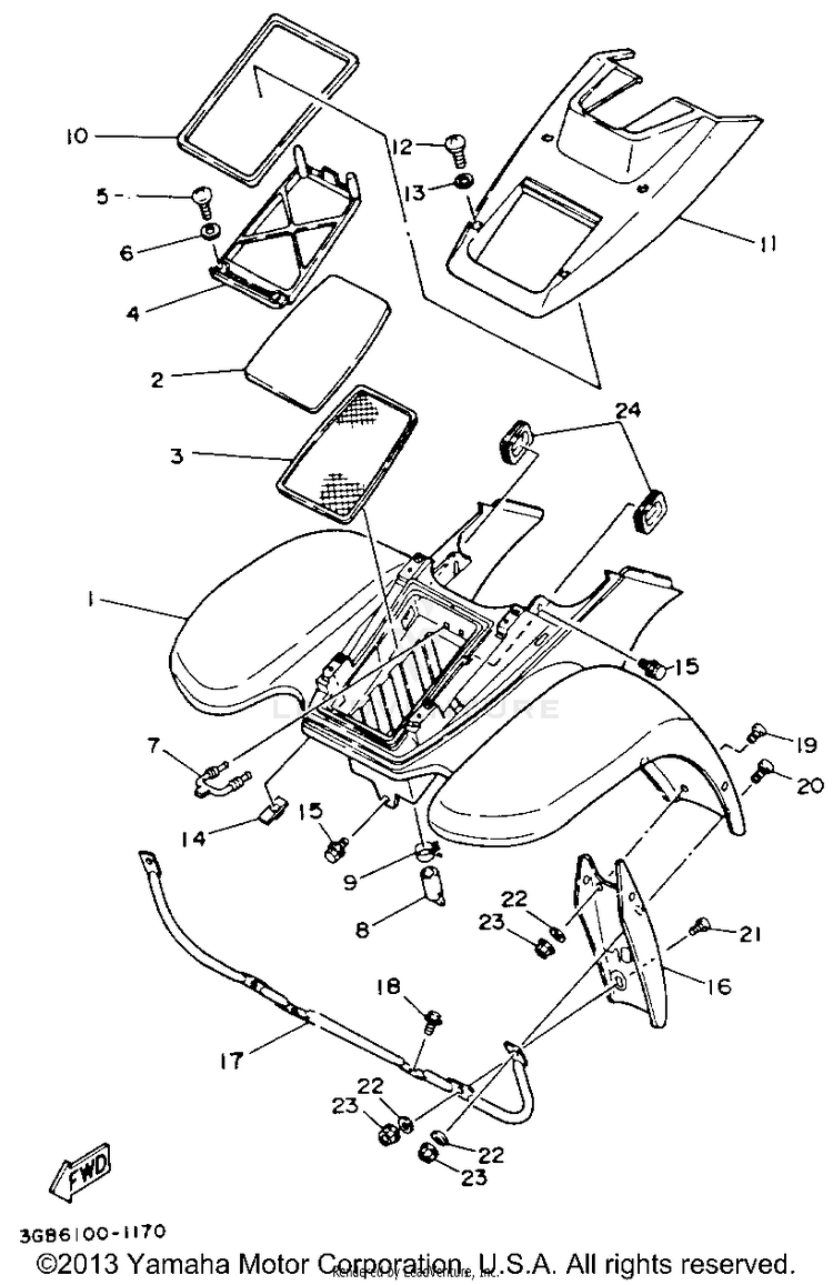 Front Fender Schematic