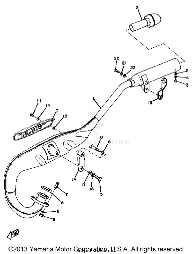 Exhaust Yz80b Schematic