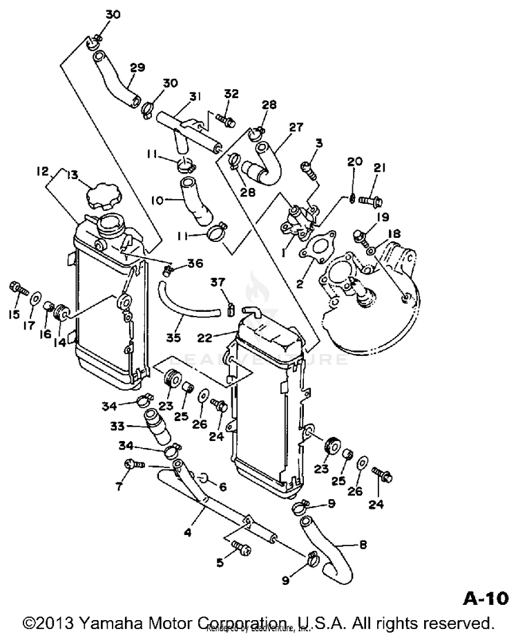 Radiator Hose Schematic