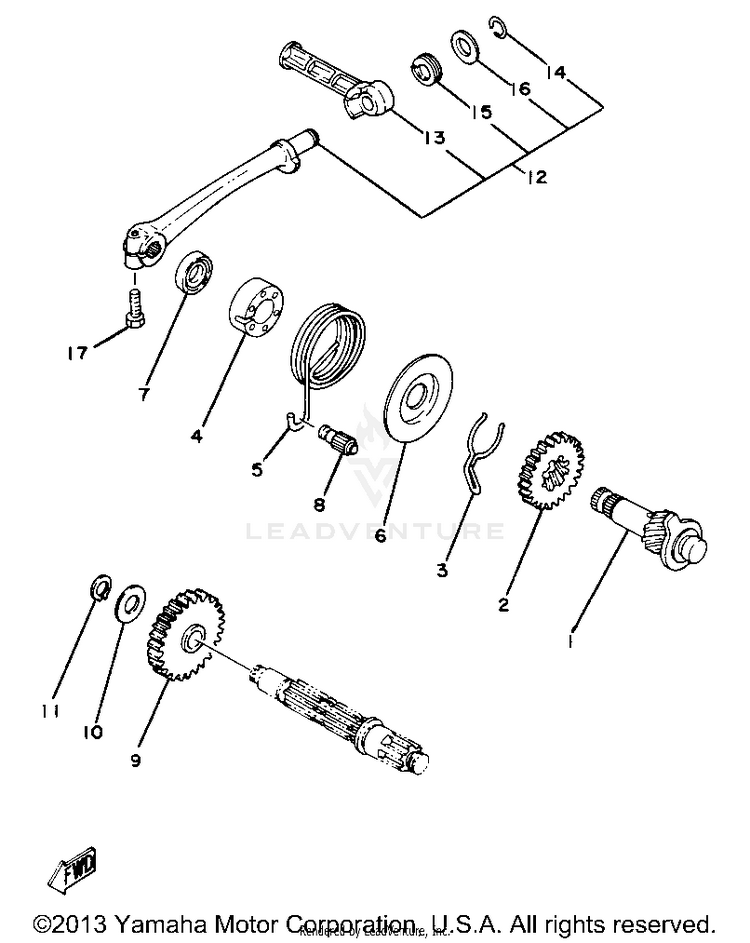 Kick Starter Yz80g Schematic