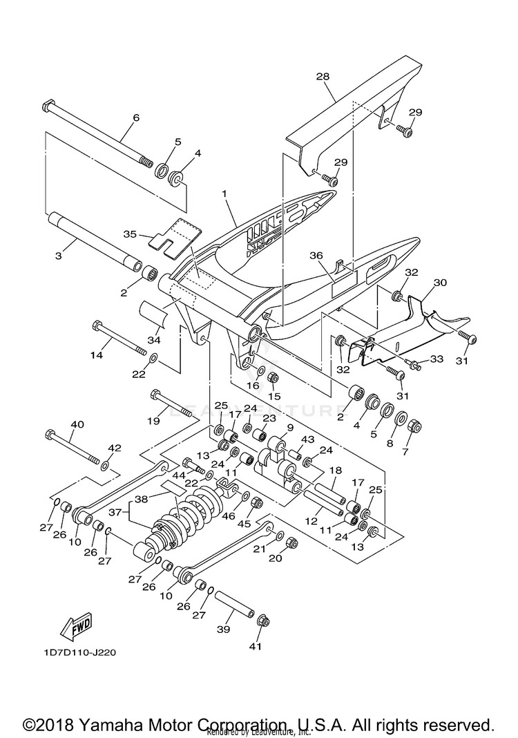 Rear Arm Suspension Schematic