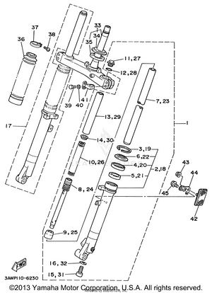 Front Fork Schematic