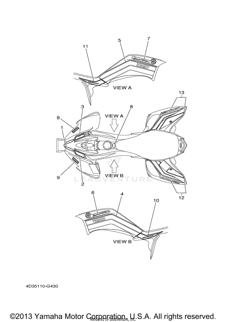 Graphics RAPTOR 250 SPECIAL EDITION - YFM25RSPX - 2008 Schematic