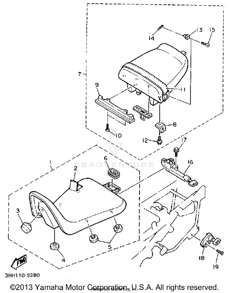 Seat FZR600RAC - 1990 Schematic