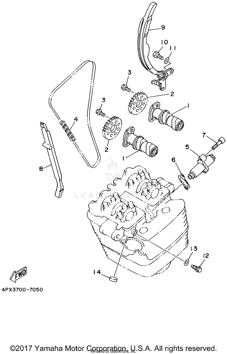 Camshaft Chain Schematic