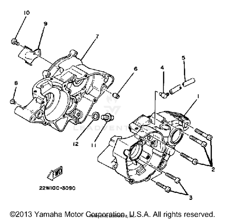Crankcase Schematic