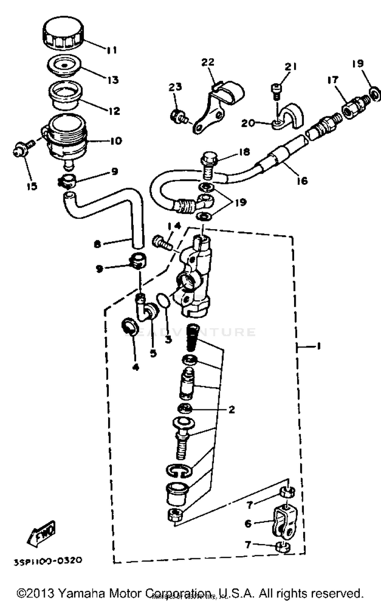 Rear Master Cylinder Schematic