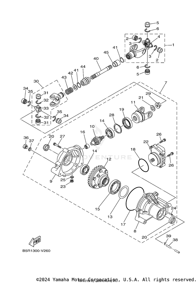 Front Differential Schematic