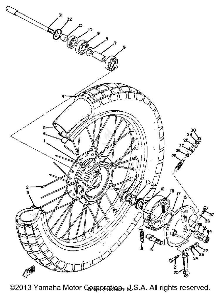 Front Wheel Schematic