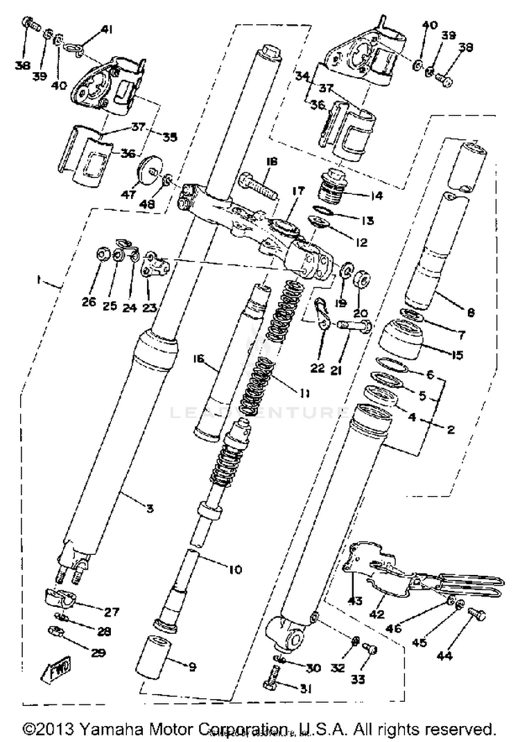 Front Fork Schematic